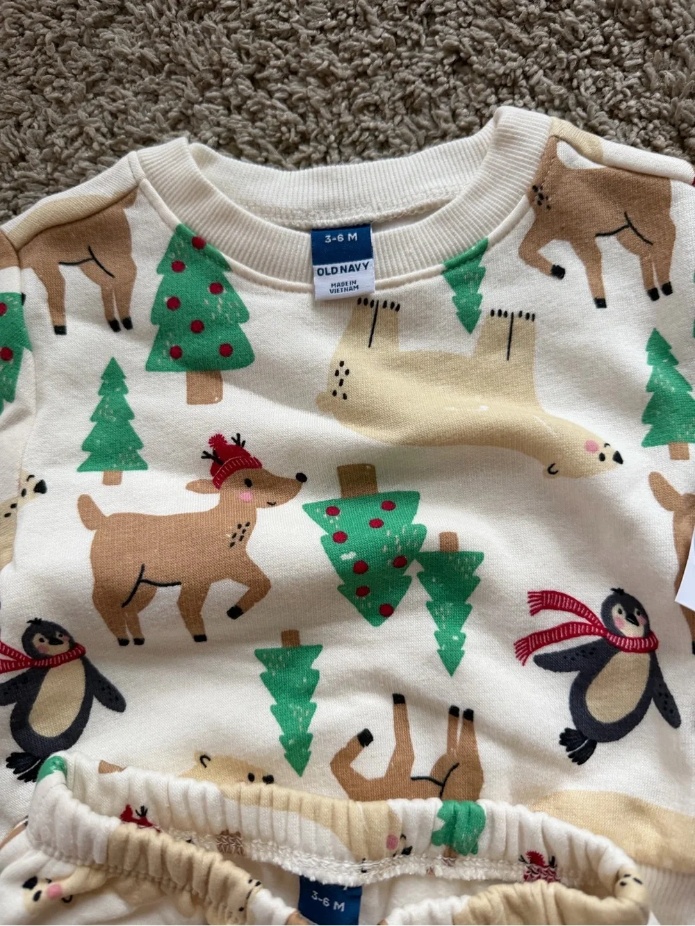 Old Navy baby holiday sweatsuit